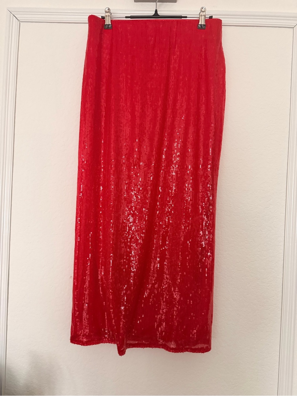 a new day Red Sequin Maxi Skirt